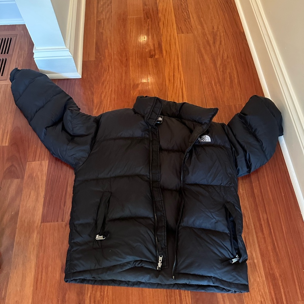 Black Puffer Jacket by The North Face 700 series